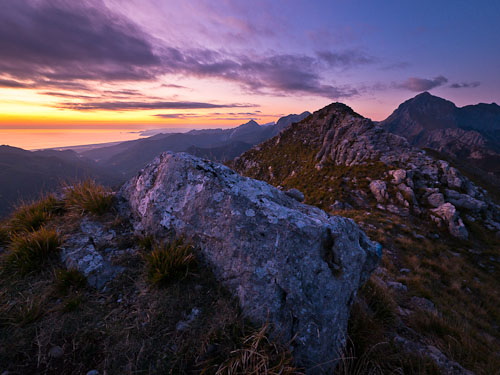 monte nona crepuscolo